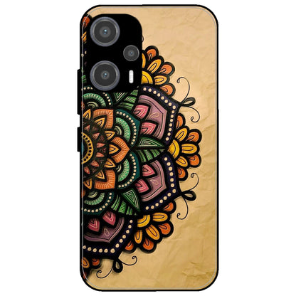 Mandala Art - Glossy Metal Silicone Case for Poco F5