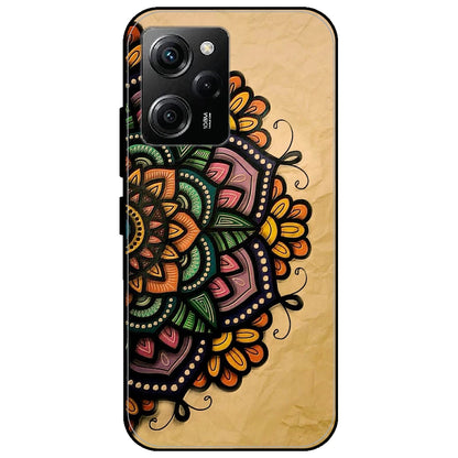 Mandala Art - Glossy Metal Silicone Case for Poco X5 Pro