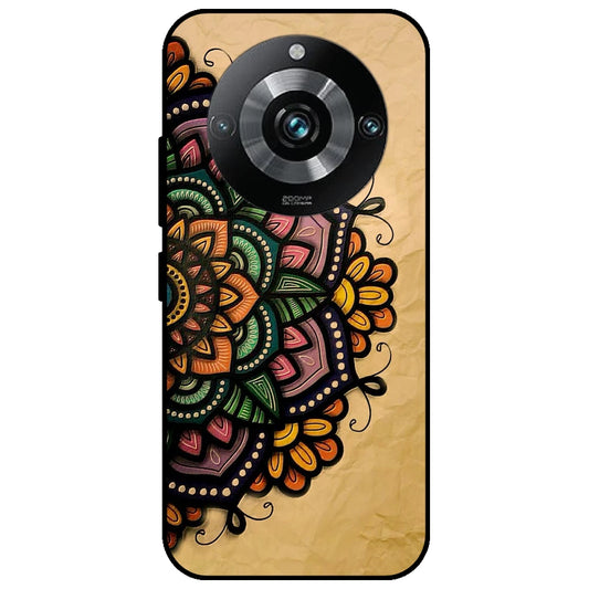 Mandala Art - Glossy Metal Silicone Case for Realme 11 Pro Plus