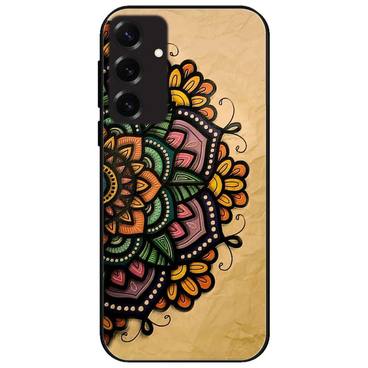 Mandala Art - Glossy Metal Silicone Case for Samsung Galaxy S25 Plus