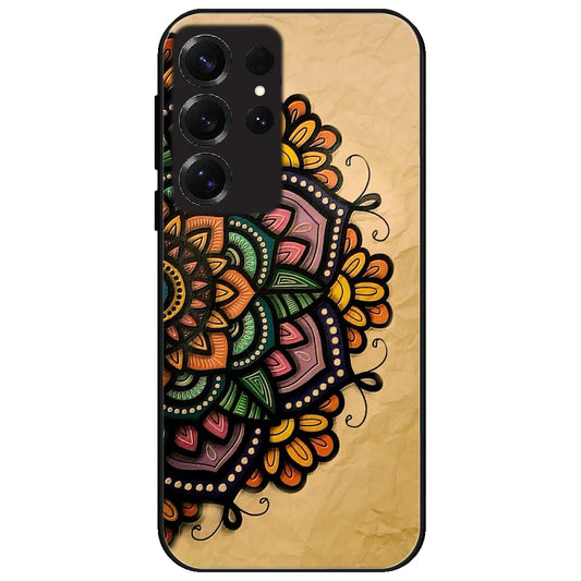 Mandala Art - Glossy Metal Silicone Case for Samsung Galaxy S25 Ultra