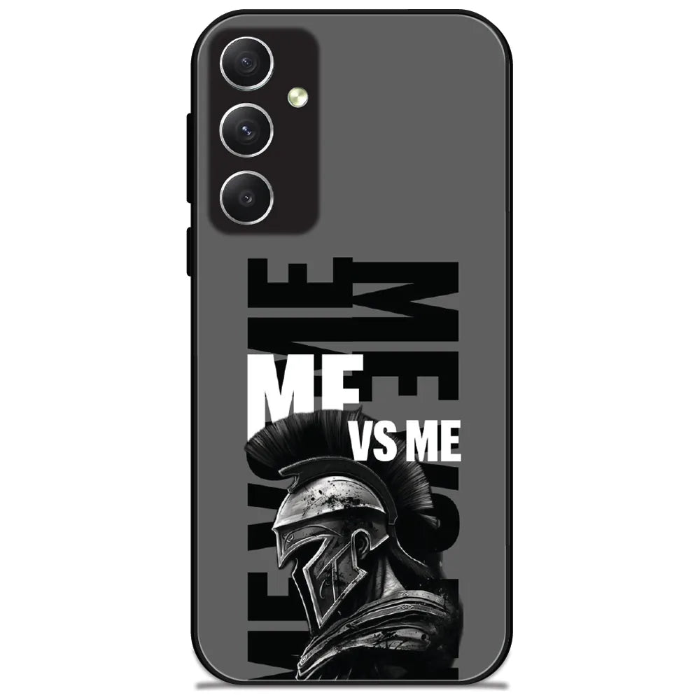 Me Vs Me Spartan - Glossy Metal Silicone Case for Samsung Galaxy A34