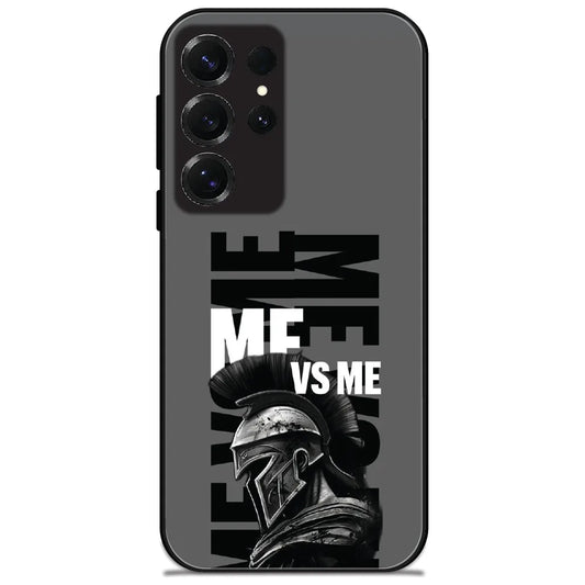 Me Vs Me Spartan - Glossy Metal Silicone Case for Samsung Galaxy S25 Ultra