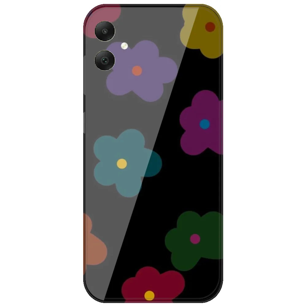 Midnight Flower Pop - Printed Silicone Case for Samsung Galaxy A06