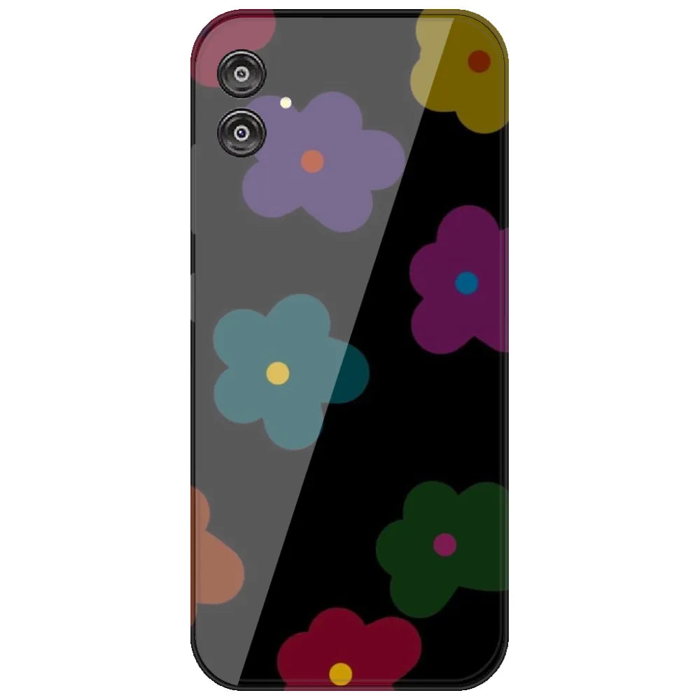 Midnight Flower Pop - Printed Silicone Case for Samsung Galaxy F04