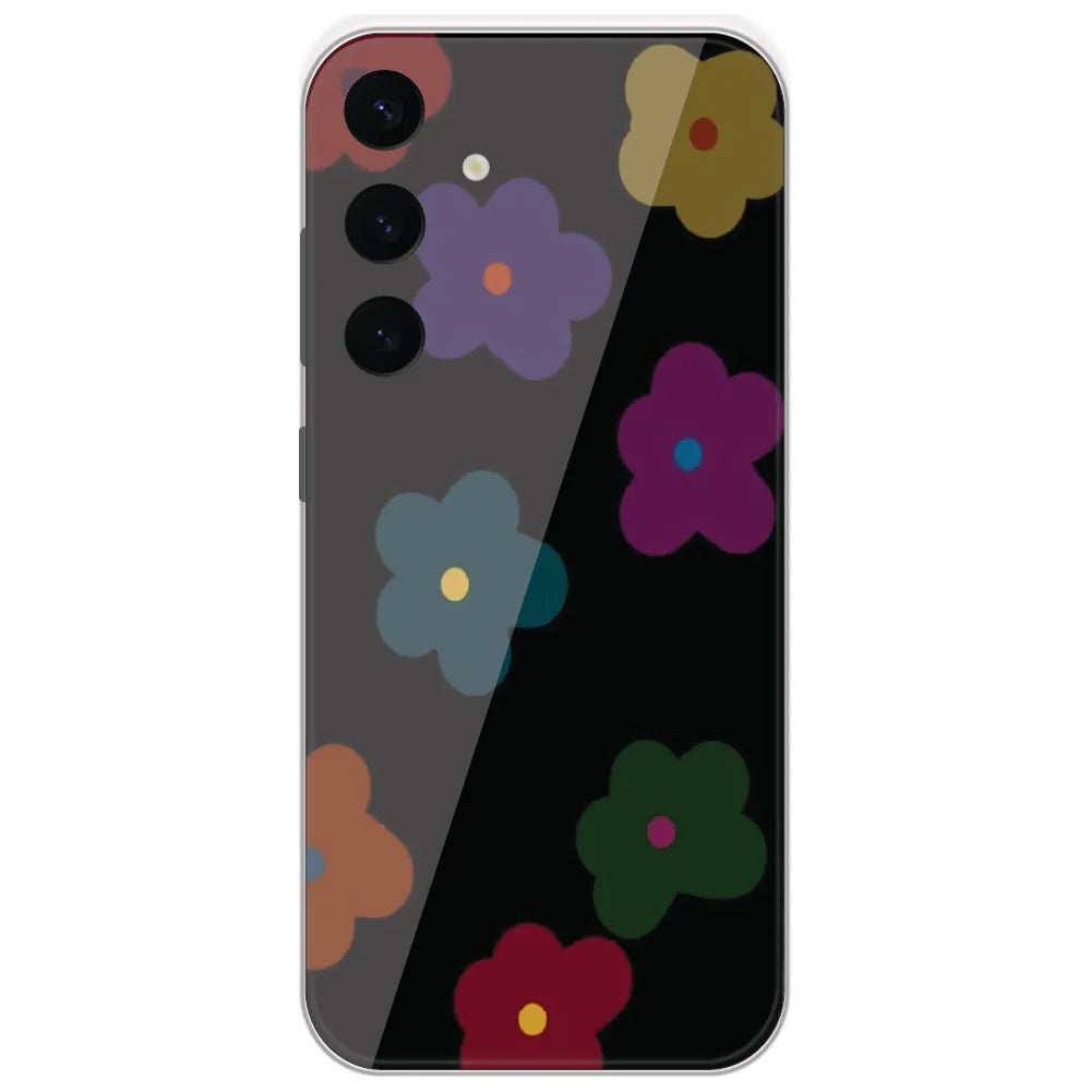 Midnight Flower Pop - Printed Silicone Case for Samsung Galaxy S24 Plus
