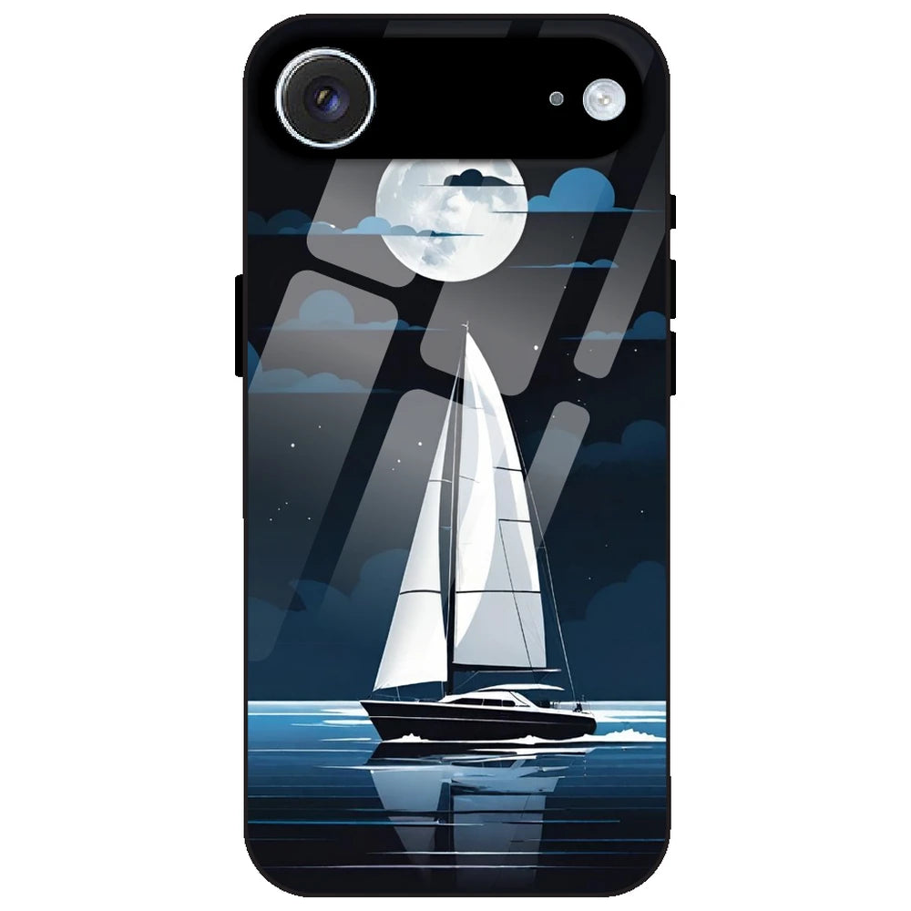 Moonlight Sailboat - Glass Case for Apple iPhone Air