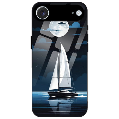 Moonlight Sailboat - Glass Case for Apple iPhone Air