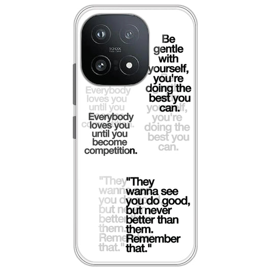 Motivational Quotes - Clear Printed Silicone Case for iQOO 15