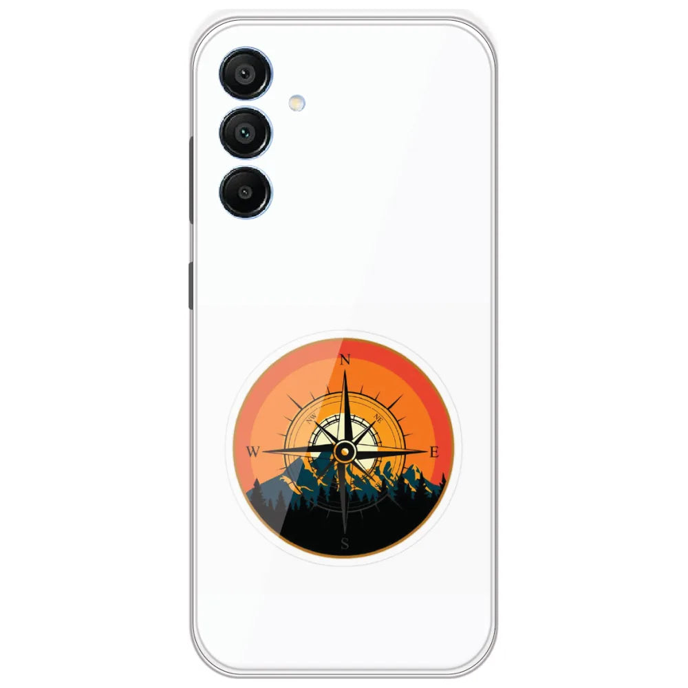 Mountain Compass - Printed Silicone Case for Samsung Galaxy A15
