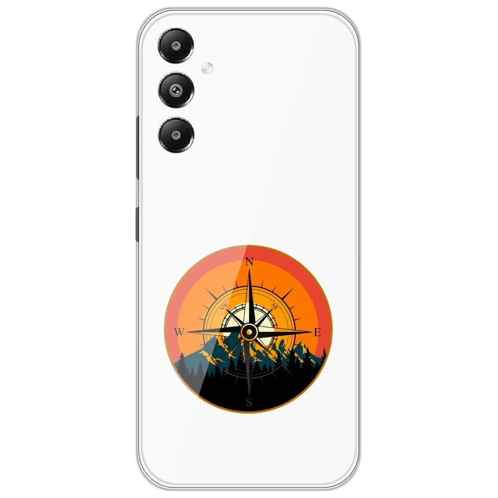 Mountain Compass - Printed Silicone Case for Samsung Galaxy A54 5G