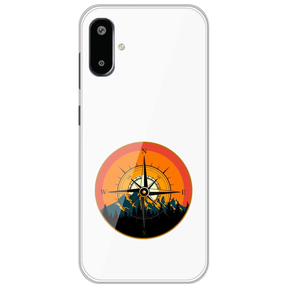 Mountain Compass - Printed Silicone Case for Samsung Galaxy F06