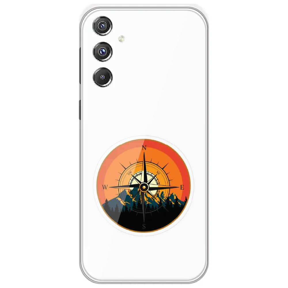 Mountain Compass - Printed Silicone Case for Samsung Galaxy F34 5G