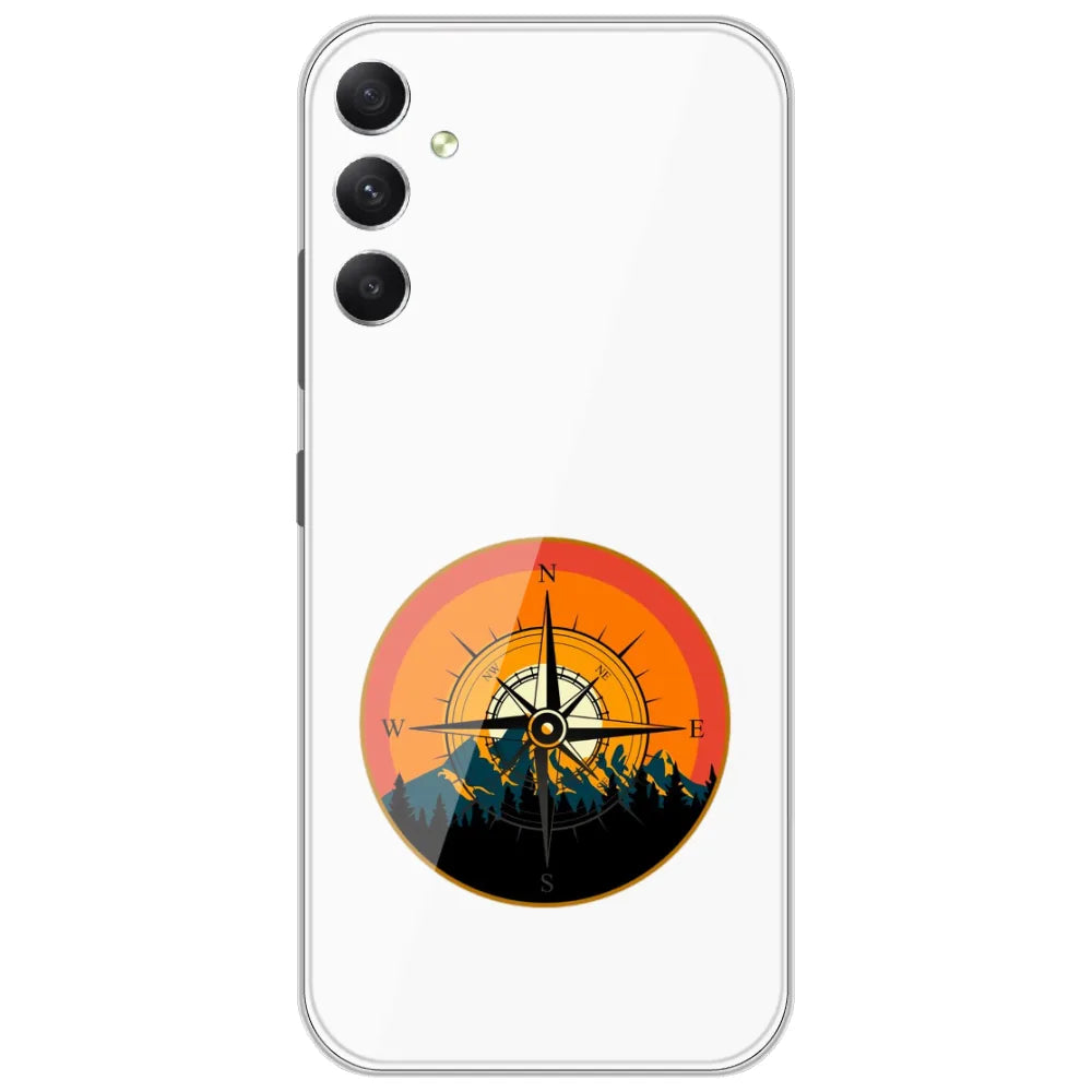 Mountain Compass - Printed Silicone Case for Samsung Galaxy F54 5G