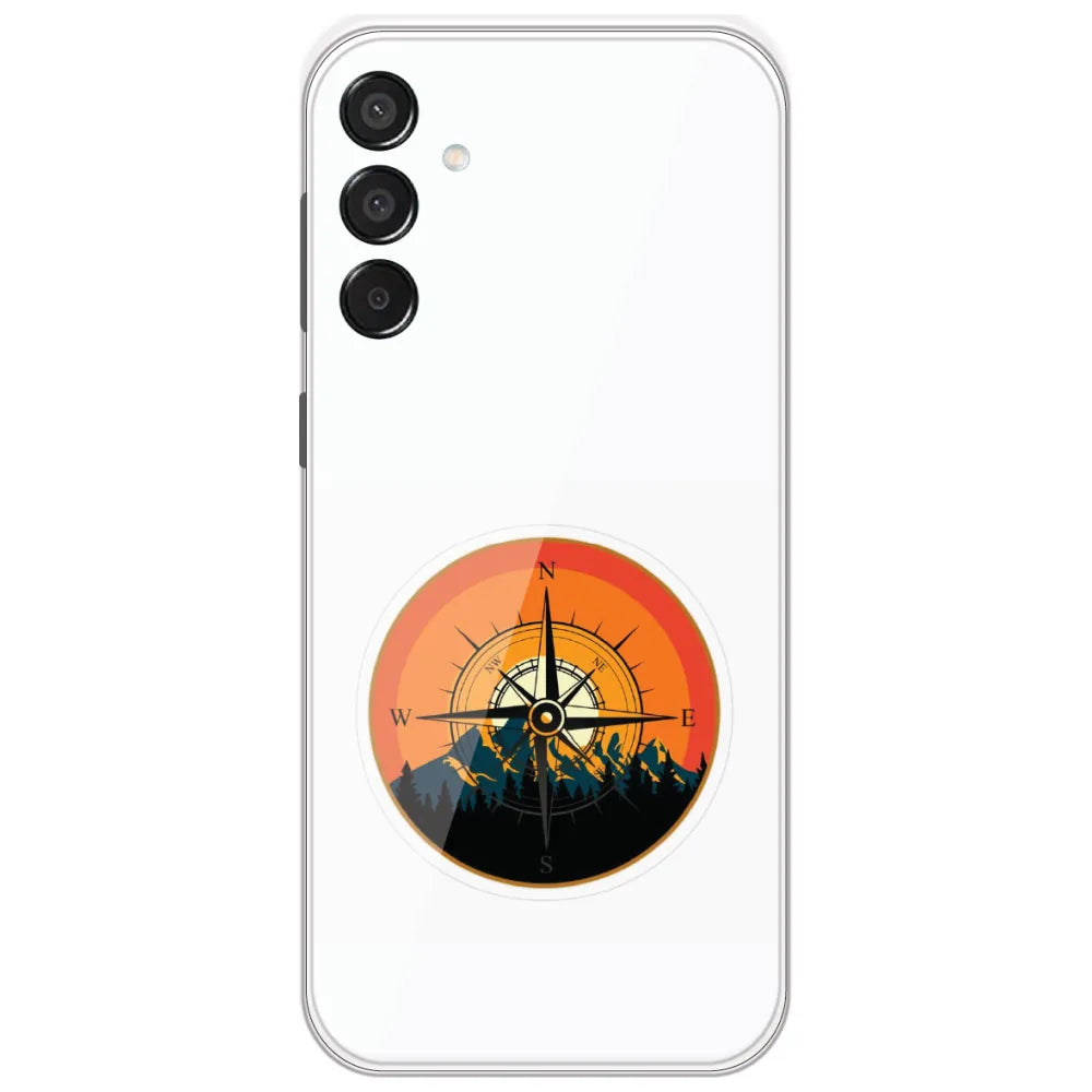 Mountain Compass - Printed Silicone Case for Samsung Galaxy M15
