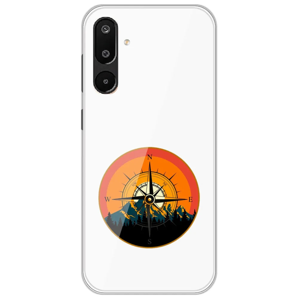 Mountain Compass - Printed Silicone Case for Samsung Galaxy M16