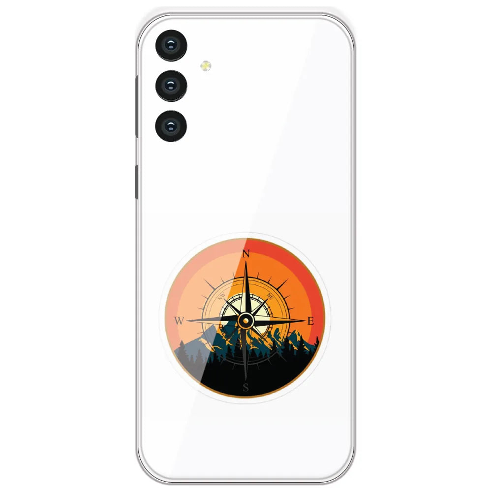 Mountain Compass - Printed Silicone Case for Samsung Galaxy S24