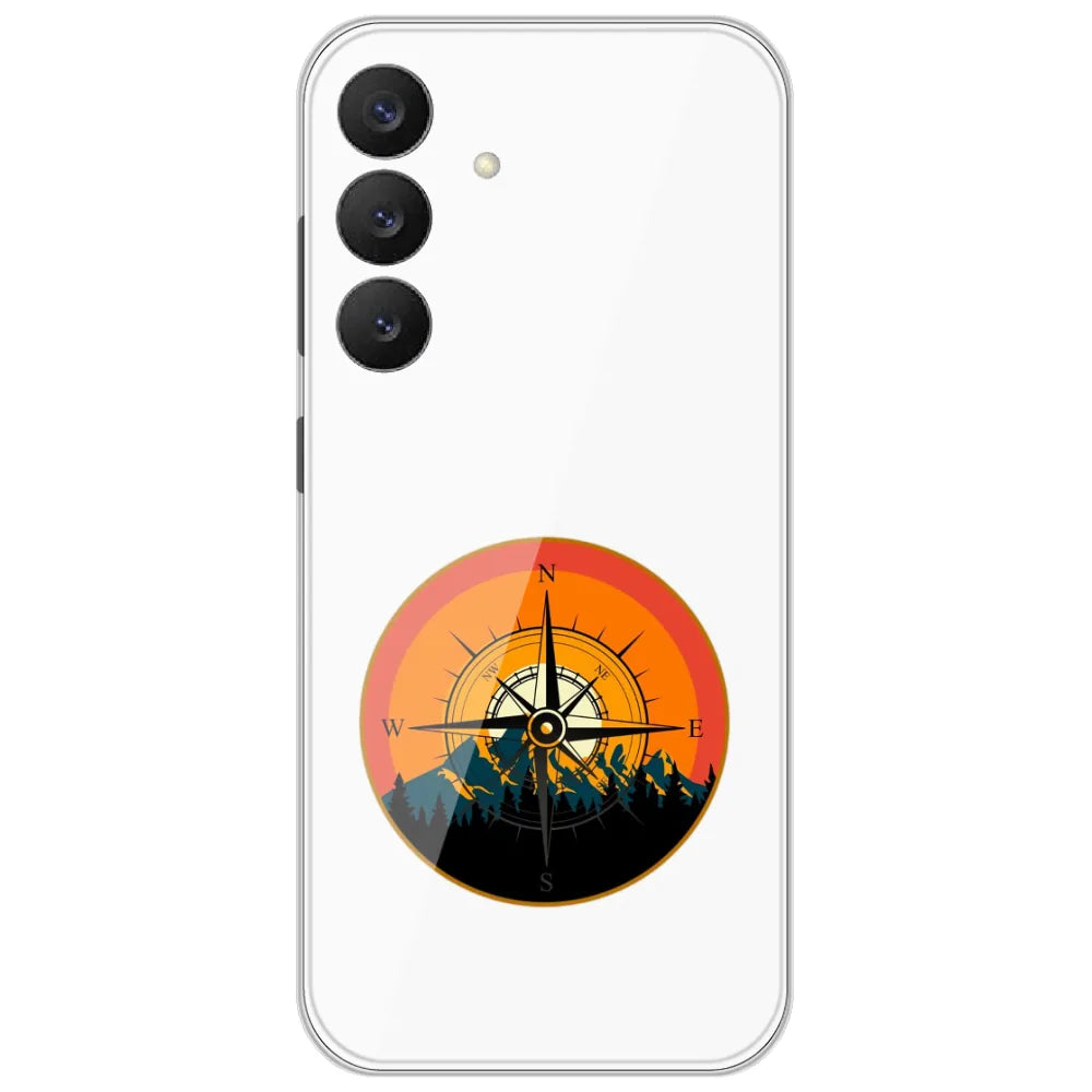 Mountain Compass - Printed Silicone Case for Samsung Galaxy S26