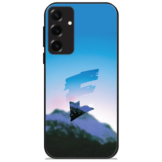 Mountain Sky Cutout - Glossy Metal Silicone Case for Samsung Galaxy S25 Plus