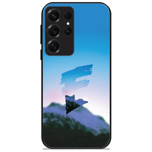 Mountain Sky Cutout - Glossy Metal Silicone Case for Samsung Galaxy S25 Ultra