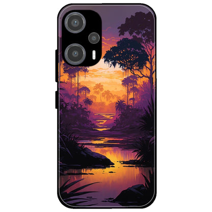 Mountains & The River - Glossy Metal Silicone Case for Poco F5