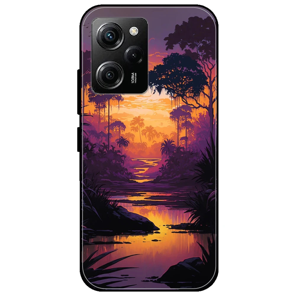 Mountains & The River - Glossy Metal Silicone Case for Poco X5 Pro