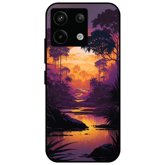 Mountains & The River - Glossy Metal Silicone Case for Redmi Note 13 Pro 5G
