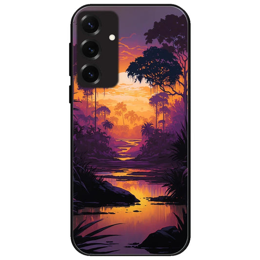 Mountains & The River - Glossy Metal Silicone Case for Samsung Galaxy S25 Plus