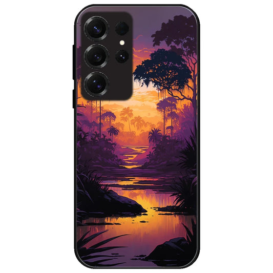 Mountains & The River - Glossy Metal Silicone Case for Samsung Galaxy S25 Ultra