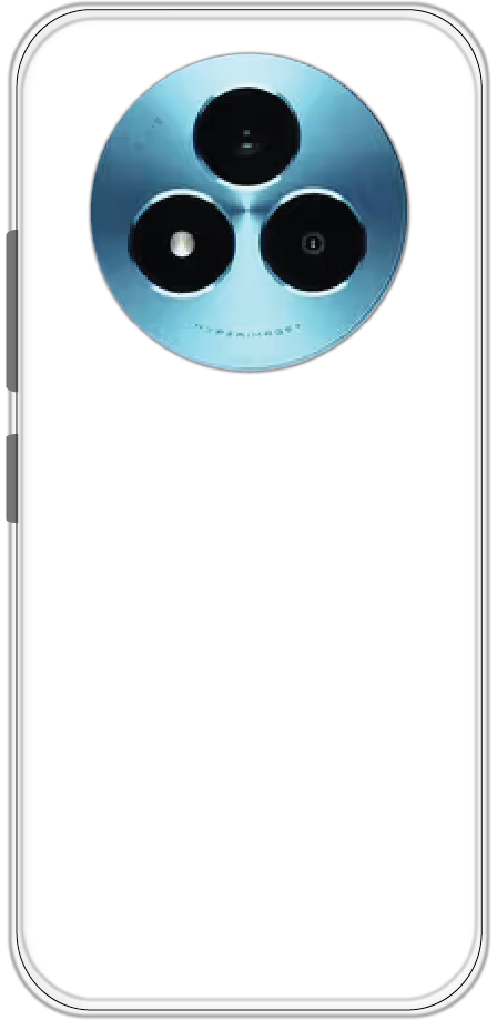 Realme Narzo 80 Pro back cover mockup - customisable soft silicone case
