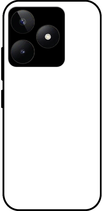 Realme Narzo N53 back cover mockup - customisable glossy metal silicone case