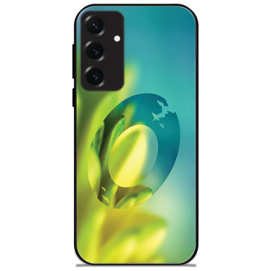 Neon Green Glow - Glossy Metal Silicone Case for Samsung Galaxy S25 Plus