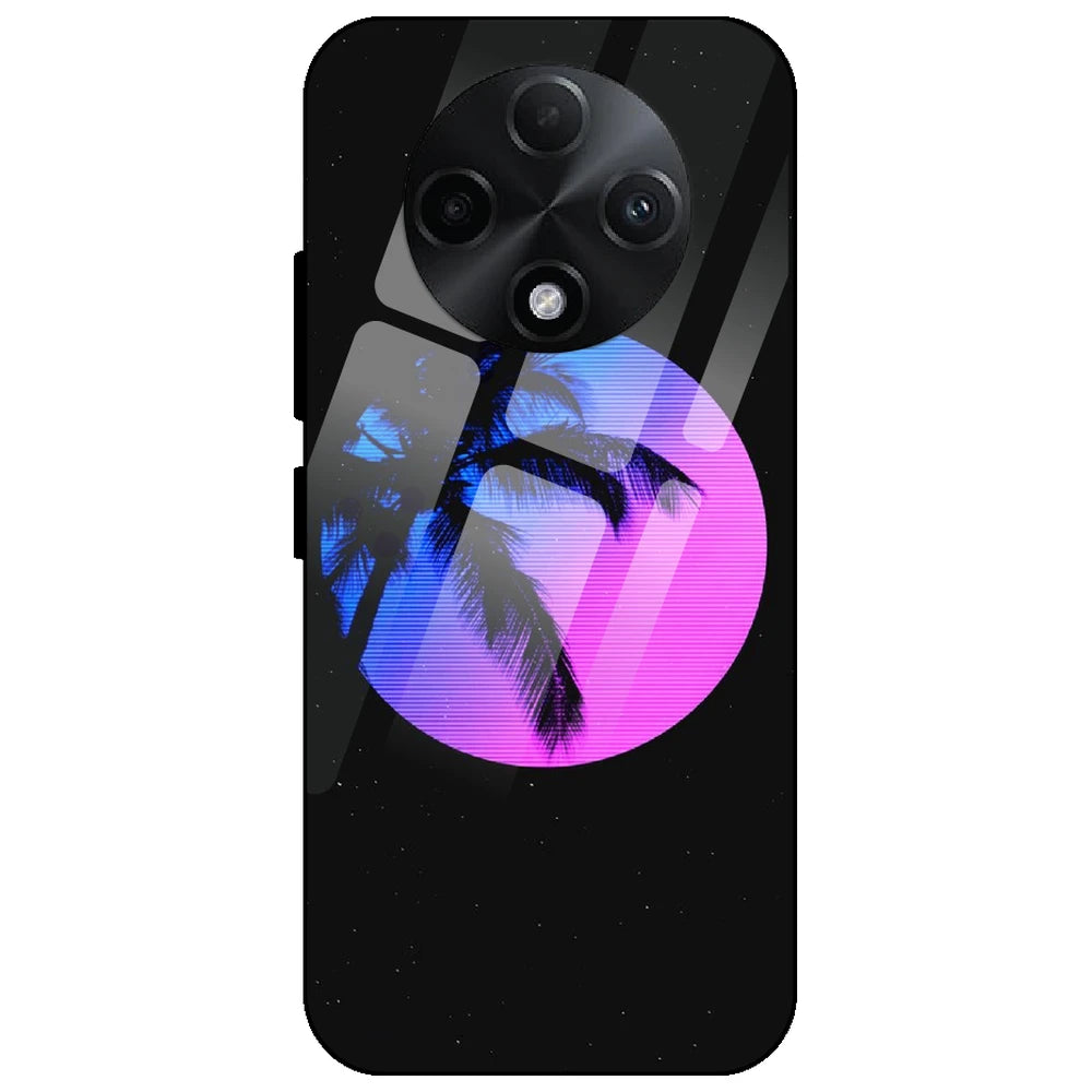 Night Terror Synthwave - Glass Case for Oppo F27 Pro Plus