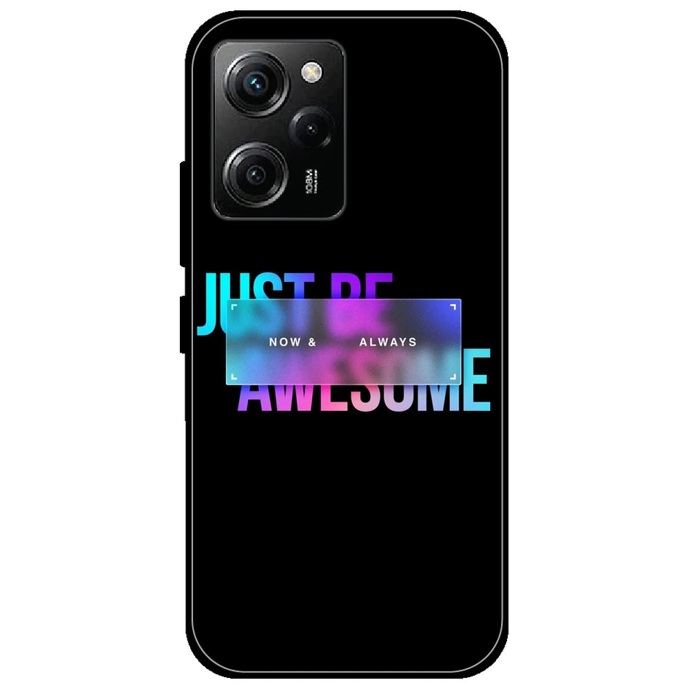 Now & Always - Glossy Metal Silicone Case for Poco X5 Pro