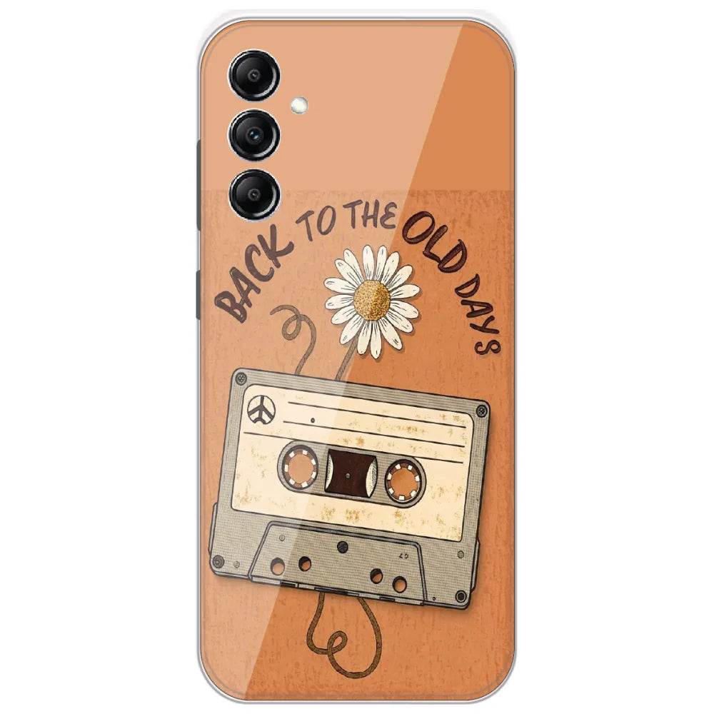 Old Days Cassette - Printed Silicone Case for Samsung Galaxy A14