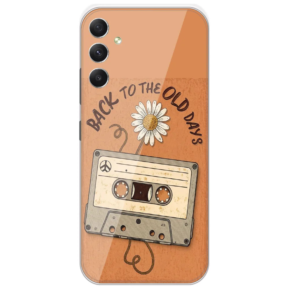 Old Days Cassette - Printed Silicone Case for Samsung Galaxy A34