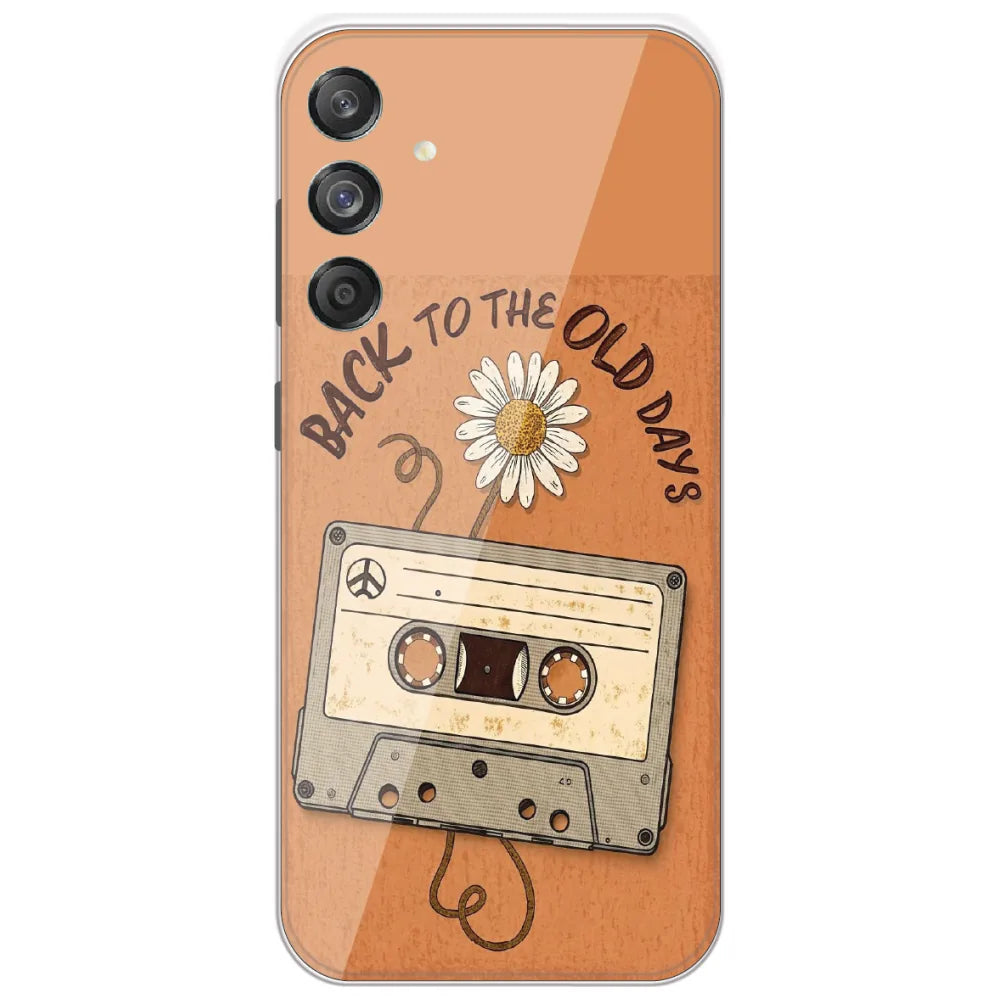 Old Days Cassette - Printed Silicone Case for Samsung Galaxy M55 5G