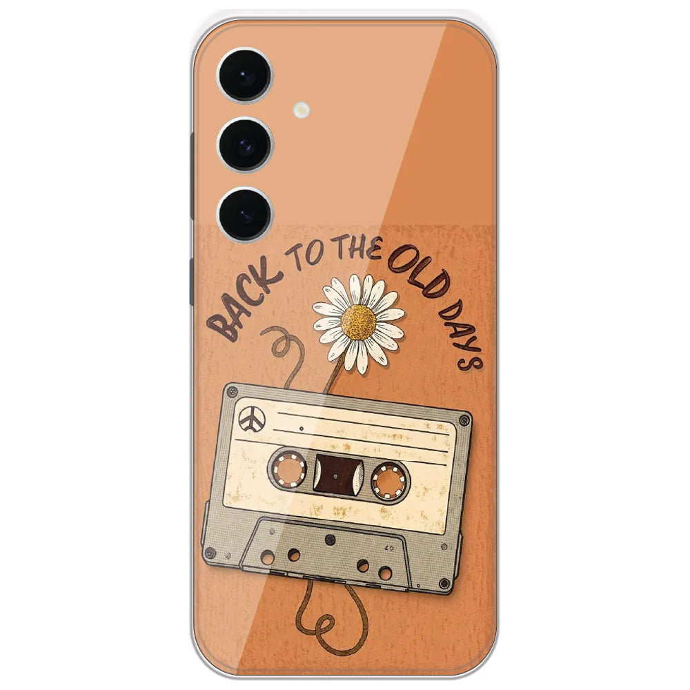 Old Days Cassette - Printed Silicone Case for Samsung Galaxy S24 FE