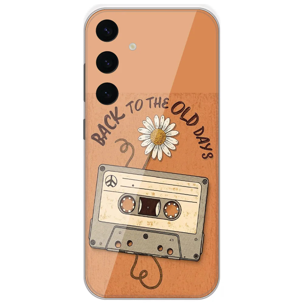 Old Days Cassette - Printed Silicone Case for Samsung Galaxy S24 Plus