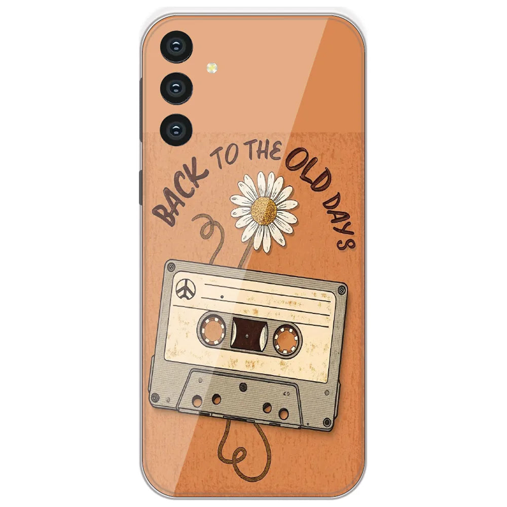 Old Days Cassette - Printed Silicone Case for Samsung Galaxy S24