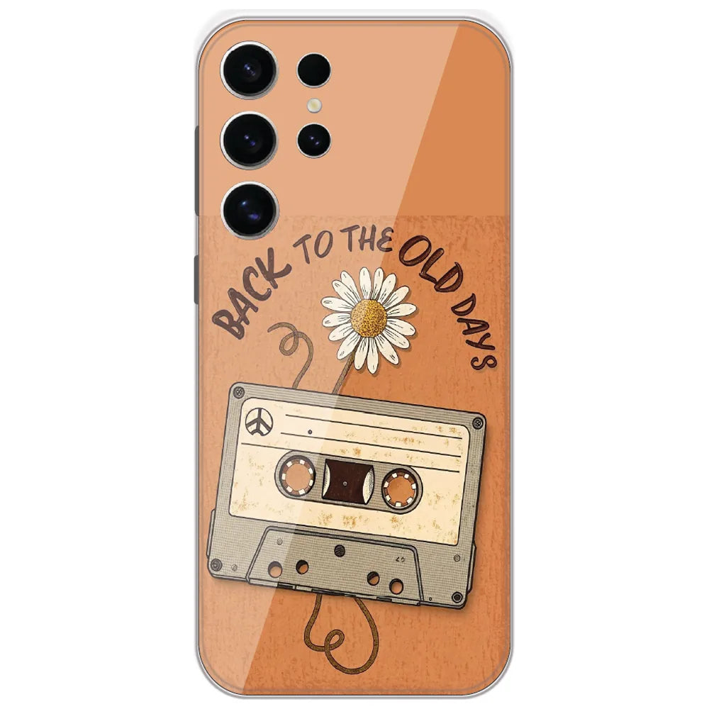 Old Days Cassette - Printed Silicone Case for Samsung Galaxy S24 Ultra