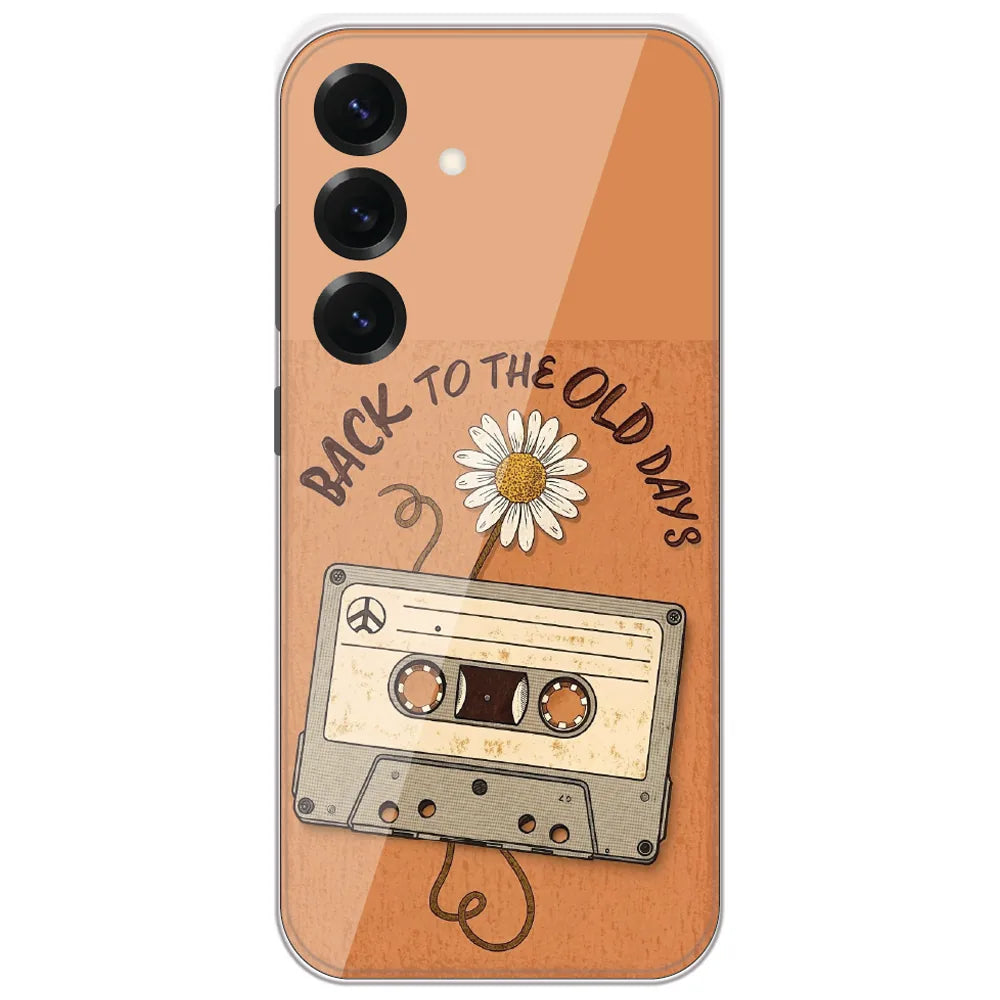 Old Days Cassette - Printed Silicone Case for Samsung Galaxy S25