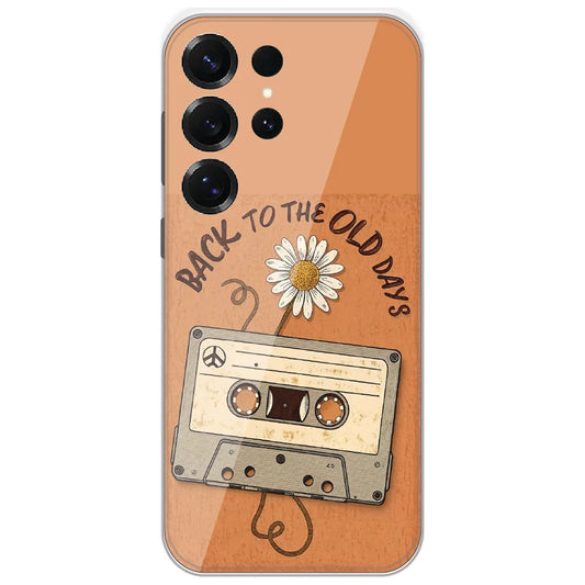 Old Days Cassette - Printed Silicone Case for Samsung Galaxy S25 Ultra