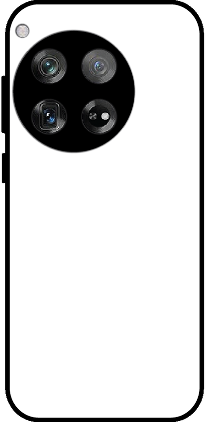 OnePlus 12 back cover mockup - customisable glossy metal silicone case