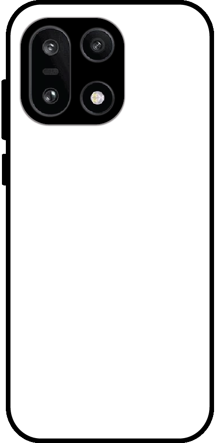 OnePlus 15 back cover mockup - customisable glossy metal silicone case