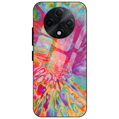 Orange Splash Tie Dye - Glass Case for Oppo F27