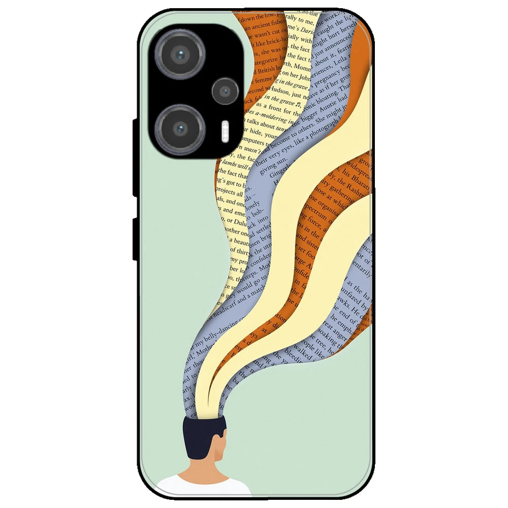 Overthinking - Glossy Metal Silicone Case for Poco F5