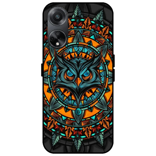 Owl Art - Glossy Metal Silicone Case for Oppo F23 5G