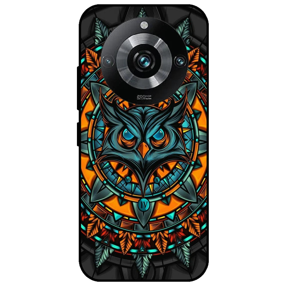 Owl Art - Glossy Metal Silicone Case for Realme 11 Pro Plus