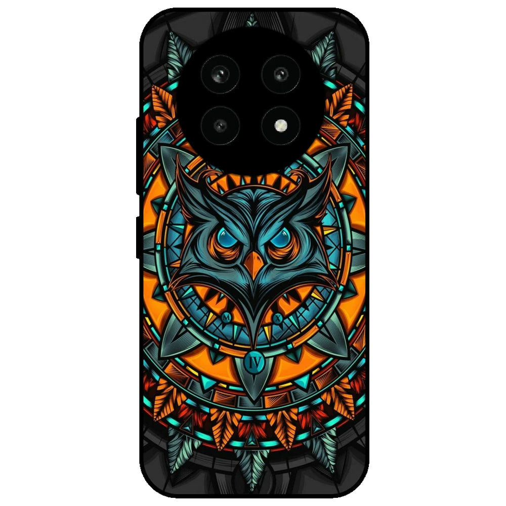 Owl Art - Glossy Metal Silicone Case for Realme 13 Pro 5G